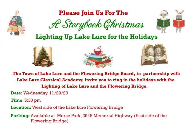 2023 Lighting Up Lake Lure Banner 11/29/23 at 5:30 PM
