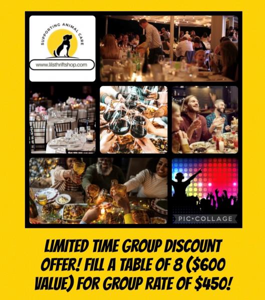 PAWS Group Dinner Offer