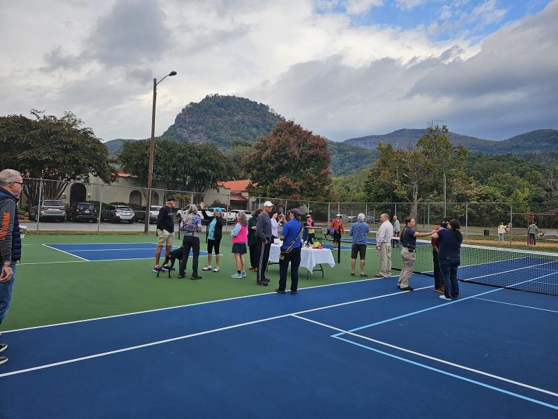 Tennis/Pickleball Court Ribbon Cutting Ceremony