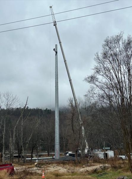 120525 Cell Tower being erected by Patric Bryant