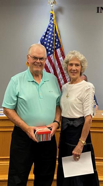 Bill Massey with Mayor Carol Pritchett