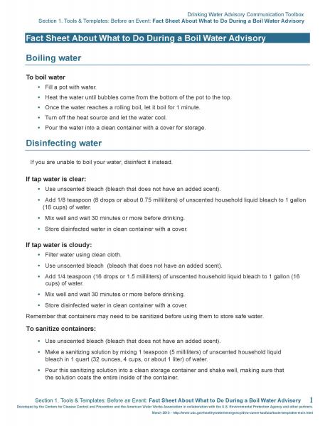 CDC-What-to-Do-During-a-Boil-Water-Advisory-Page 1