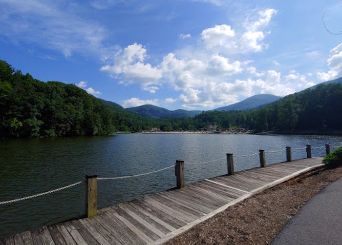 Lake Lure Boardwalk by Cathy Anyon-Google