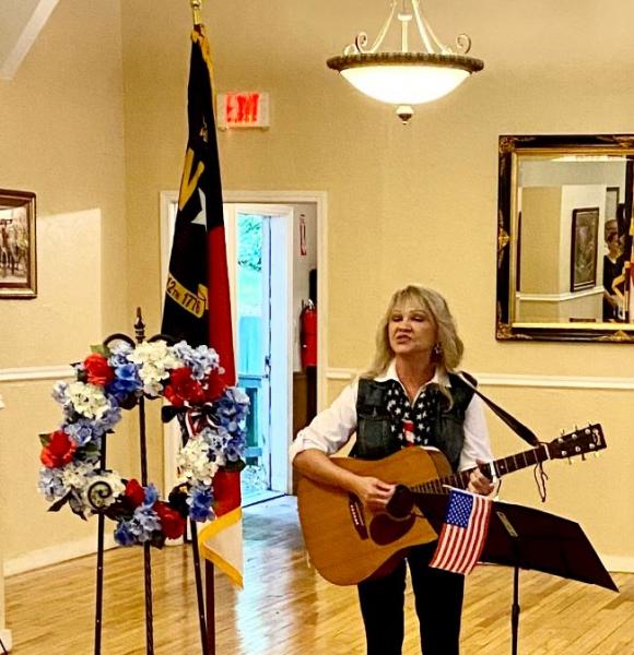 Katherine Johnston Leads the National Anthem