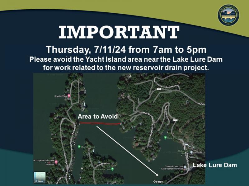 7/11/24 Avoid Yacht Island to the Lake Lure Dam