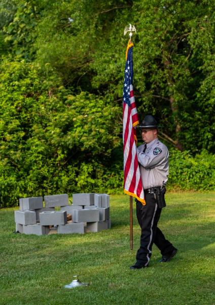 Tyler Dills Posting the Colors