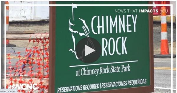 Chimney Rock State Park Sign