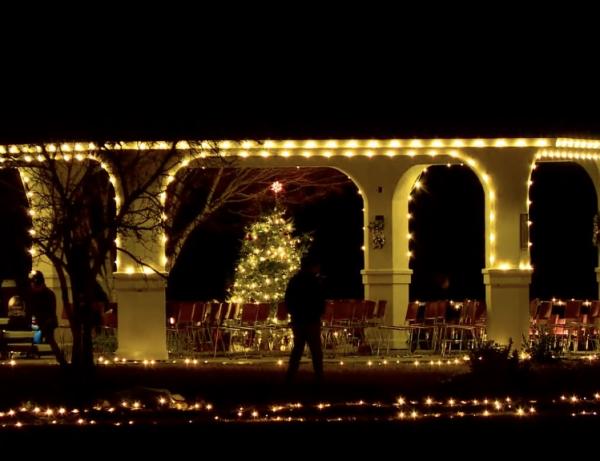 Holiday Lights in lake Lure