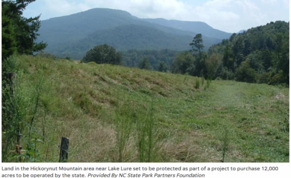 Land near Lake Lure protected by Conservancy