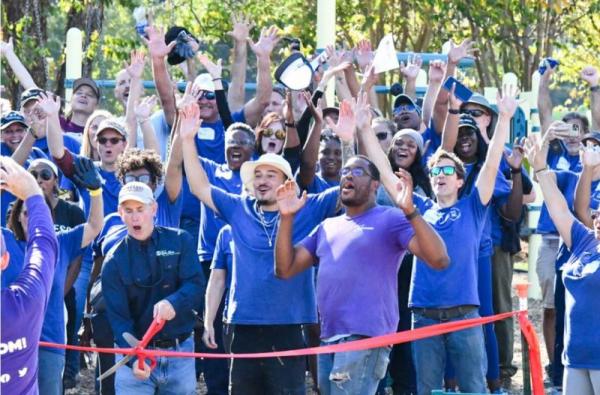 Playground Ribbon Cutting