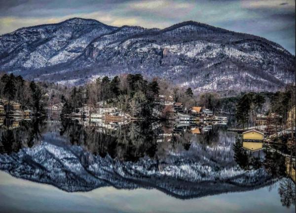 Winter Scene in Lake Lure by Buddy Morrison