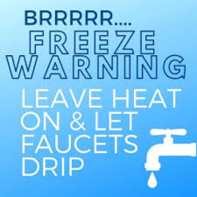 Freeze Warning Sign