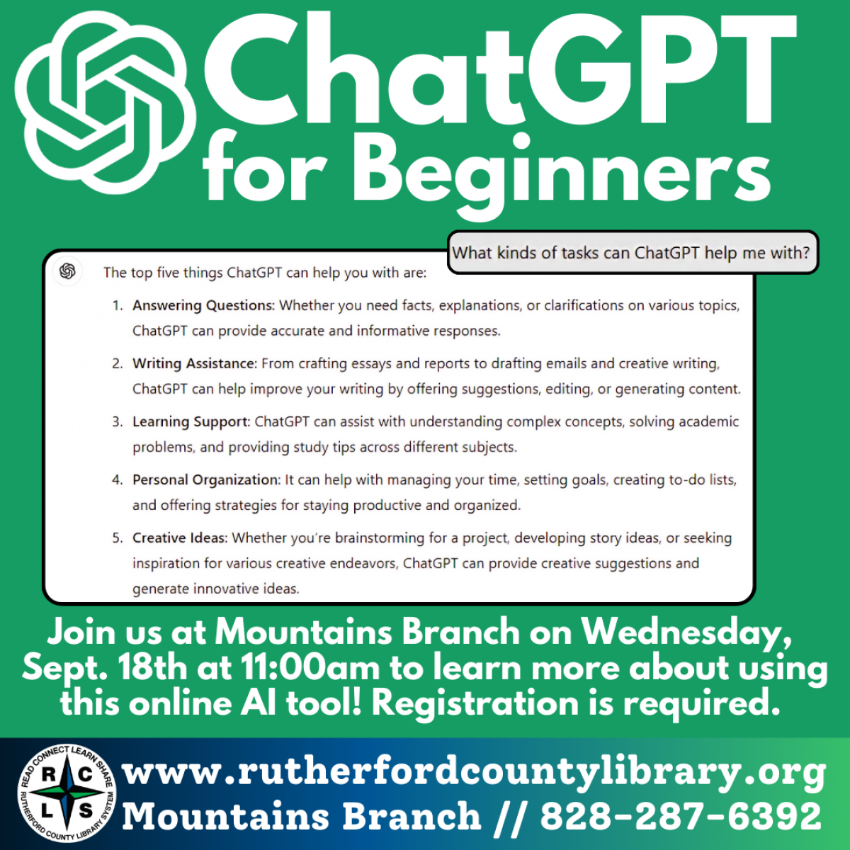 Chat GPT for Beginners 091824 at 11