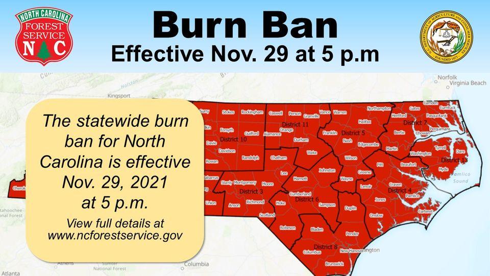 Burn Ban Lake Lure North Carolina